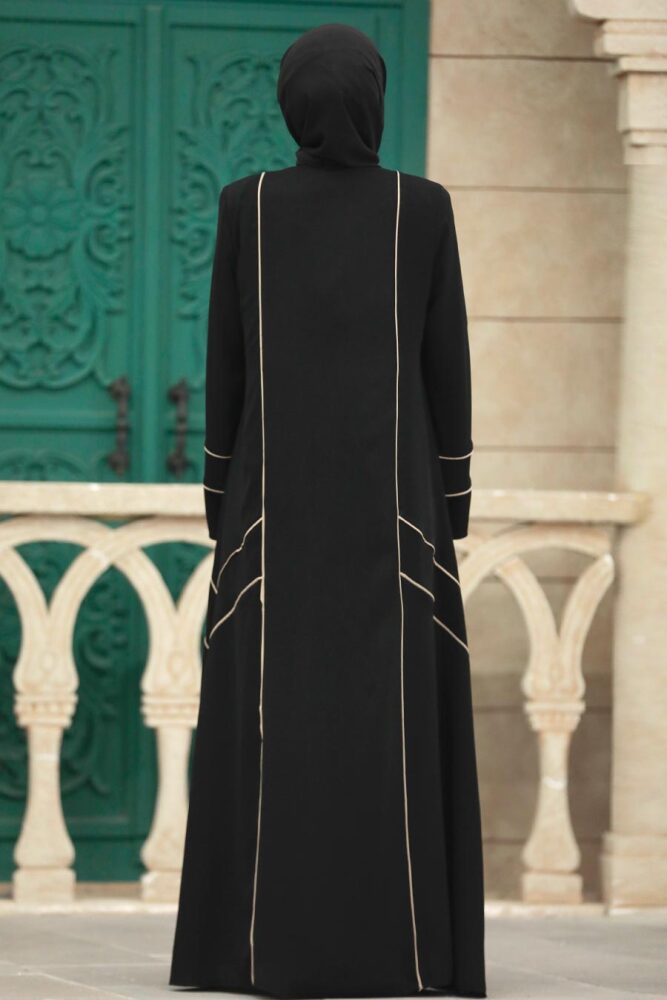 Neva Style - Black Women Turkish Abaya 35162S - 5