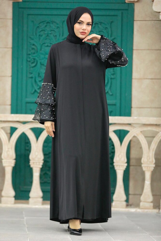 Black Women Turkish Abaya 376900S - 1