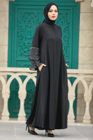 Black Women Turkish Abaya 376900S - 3