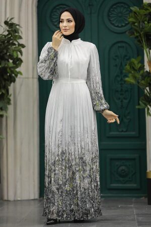 Black Long Dress for Muslim Ladies 38402S - 2