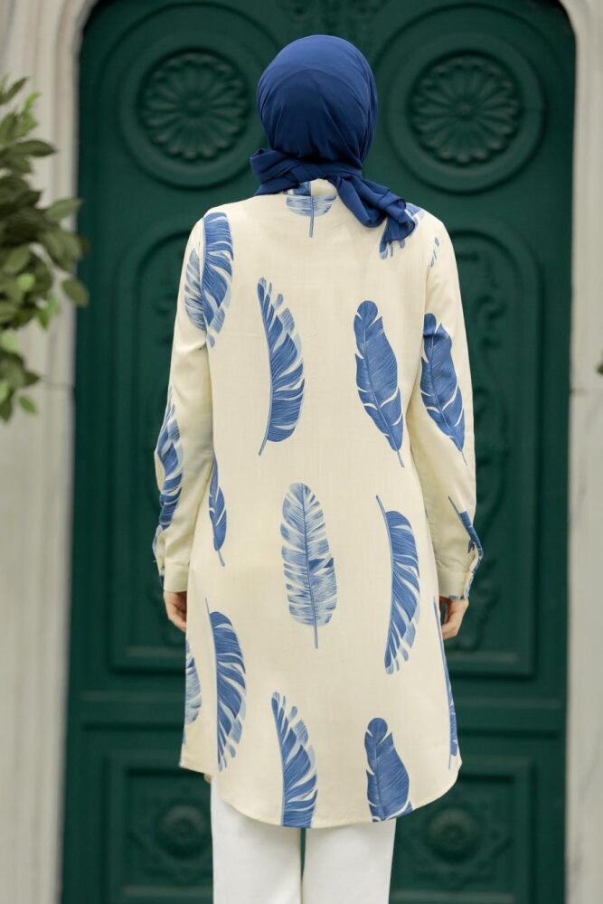 Blue Hijab Tunic 11610M - 3