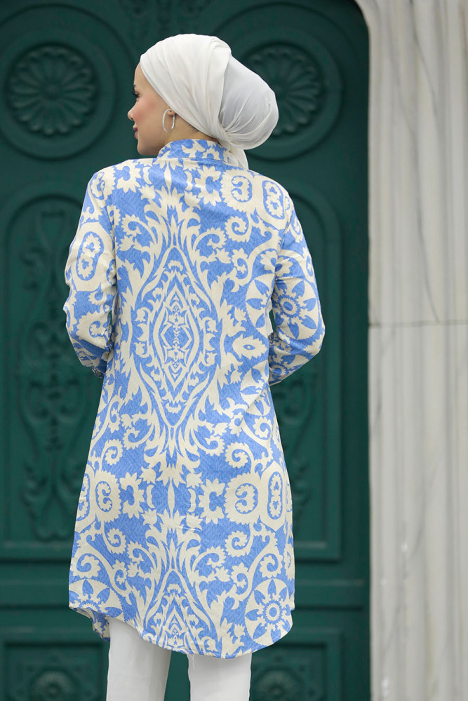 Blue Modest Tops 11663M - 3