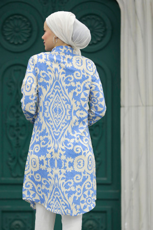 Blue Modest Tops 11663M - 3