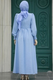 Neva Style - Blue Women Dress 5914M - Thumbnail