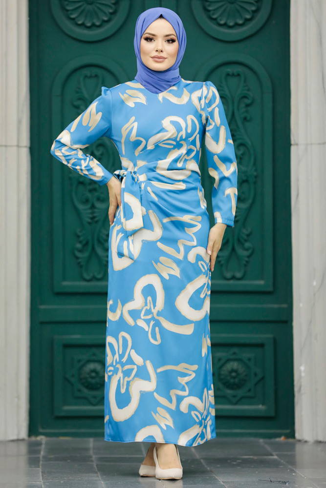 Blue Women Dress 5939M - 2