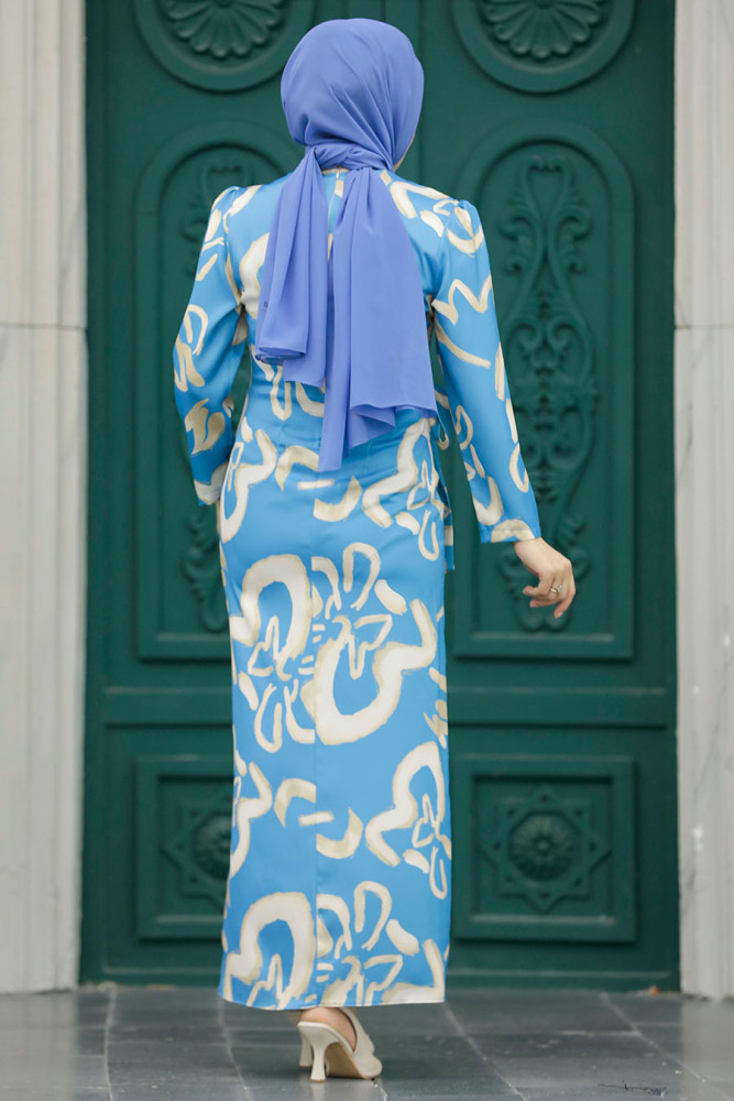 Blue Women Dress 5939M - 3