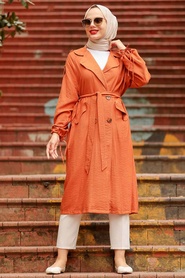 Neva Style -Bonnet Hijab Carrelage 41060KRMT - Thumbnail