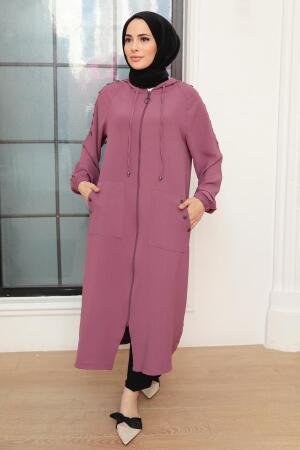 Neva Style - Bonnet Hijab Rose Foncé Séché 6298KGK - 1