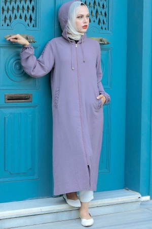 Neva Style - Bonnet Hijab Rose Séchée 15630GK - 2