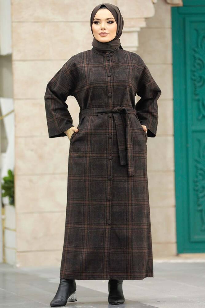 Neva Style - Brown High Quality Coat 5945KH - 3