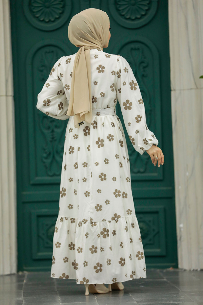 Brown Hijab For Women Dress 13461KH - 4