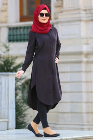 Neva Style - Brown Hijab Tunic 22290KH - Thumbnail