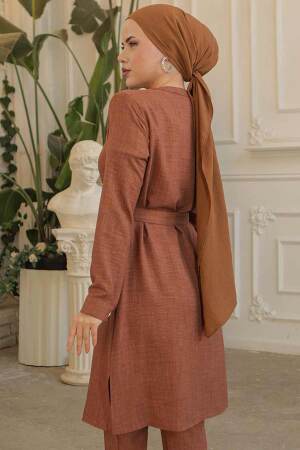 Brown Modest Tops 658KH - 6