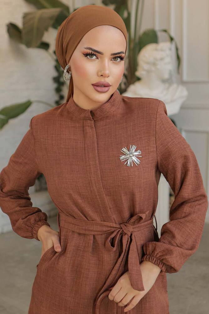 Brown Modest Tunic 646KH - 4