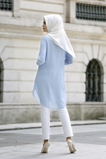 Neva Style - Buz Mavisi Tunik - 3