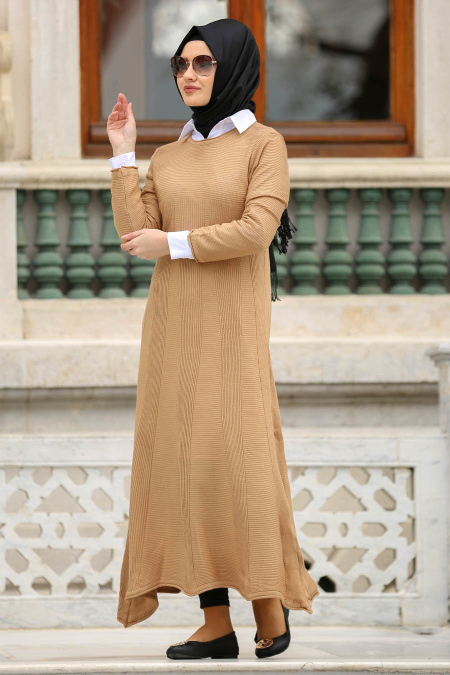 Neva Style - Camel Hijab Trico 2561C