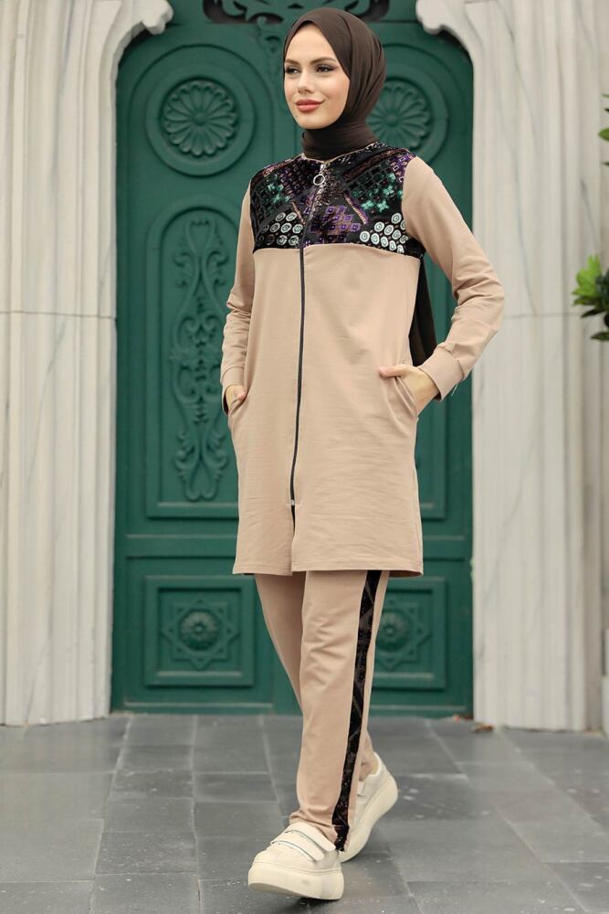 Neva Style - Camel Sportswear Dual Suit 13660C - 1