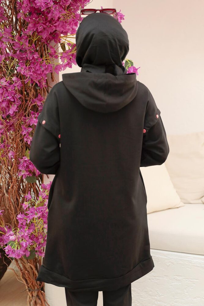 Neva Style - Cape Hijab Noir Années 1900 - 2
