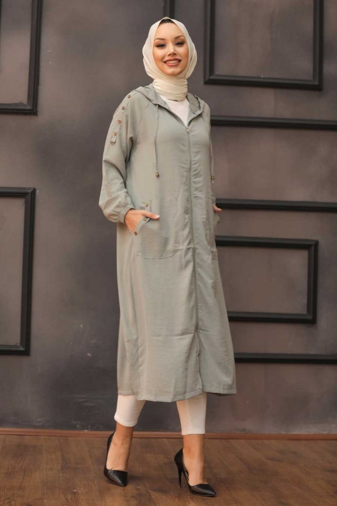 Neva Style - Cape Hijab Vert Cagla 14650CY - 1
