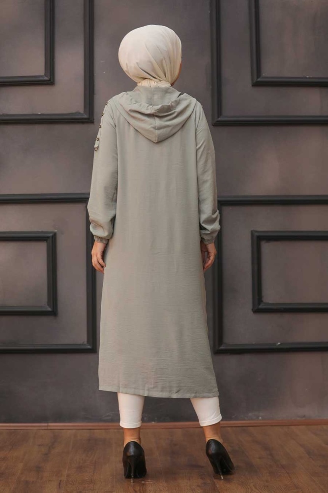 Neva Style - Cape Hijab Vert Cagla 14650CY - 2