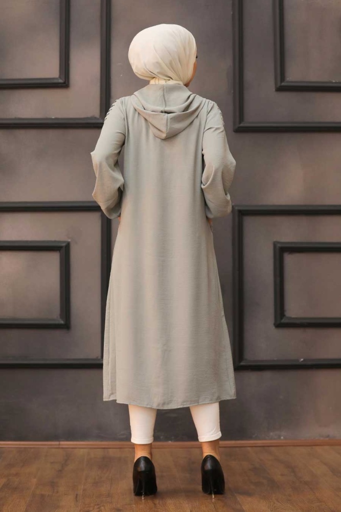 Neva Style - Cape Hijab Vert Cagla 15630CY - 2