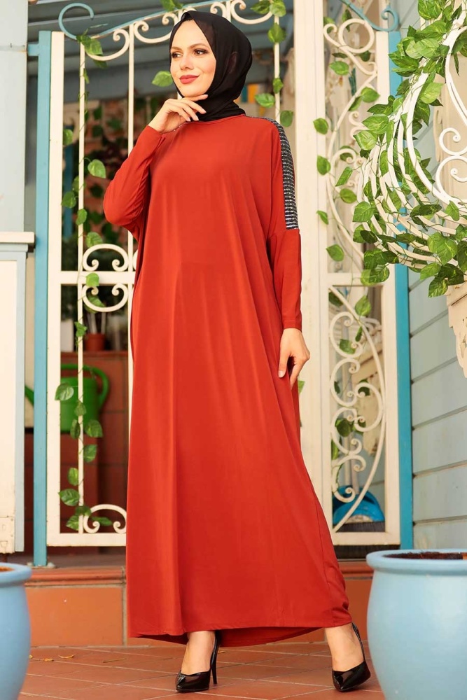 Neva Style -Carrelage Hijab Abaya 1671KRMT - 1