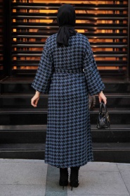 Neva Style - Casquette Cachet Hijab Bleu Indigo 5663IM - Thumbnail