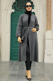Neva Style - Casquette Cachet Hijab Fumé 5822FU - Thumbnail