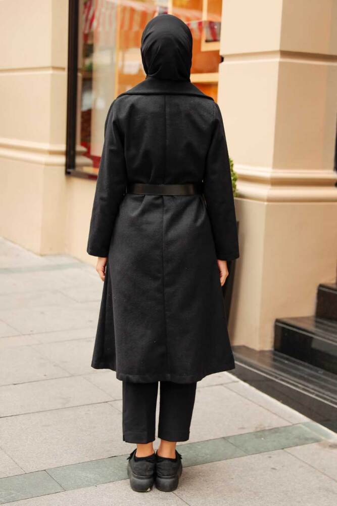 Neva Style - Casquette Cachet Hijab Noir 5809S - 3
