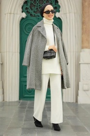 Neva Style - Casquette Cachet Hijab Noir 5825S - Thumbnail