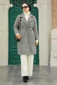 Neva Style - Casquette Cachet Hijab Noir 5825S - Thumbnail
