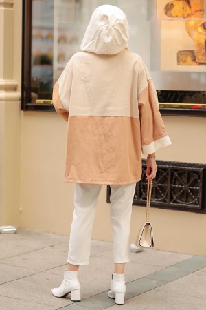 Neva Style - Casquette Hijab Beige 30735BEJ - 4