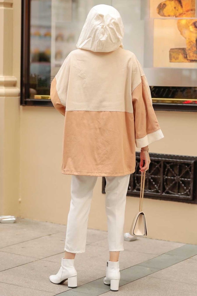 Neva Style - Casquette Hijab Beige 30735BEJ - 4