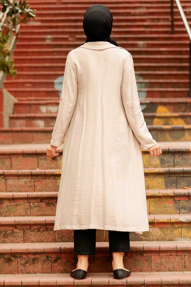 Neva Style - Casquette Hijab Beige 41102BEJ - 3