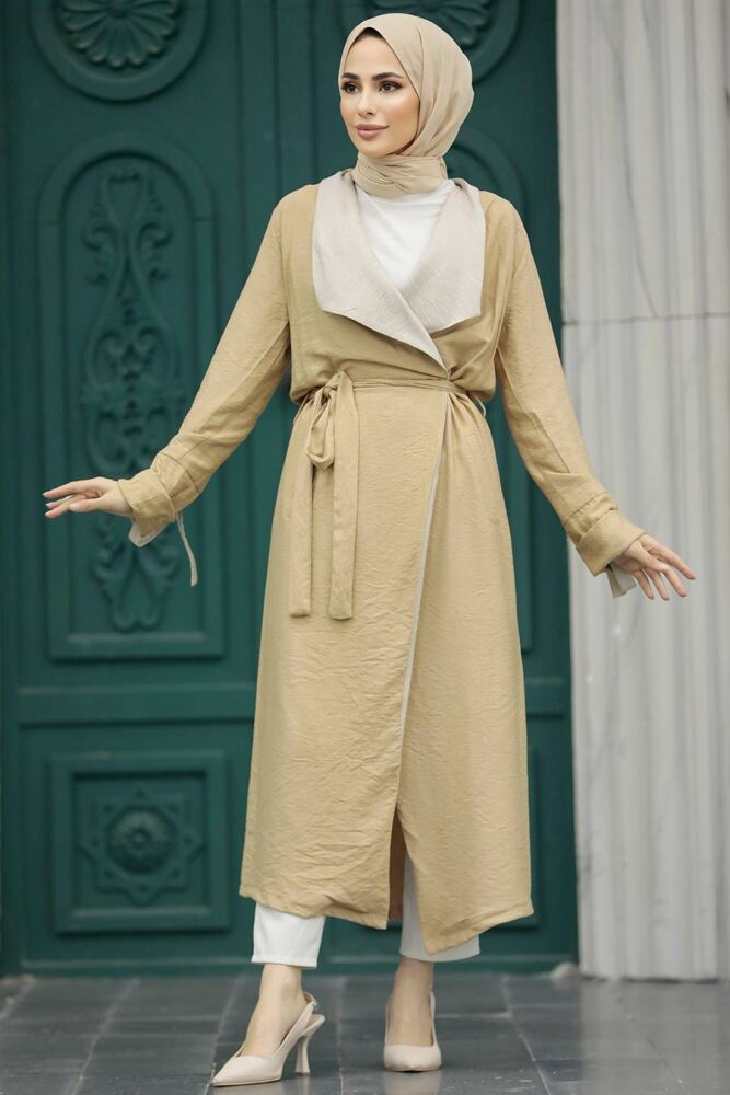 Neva Style - Casquette Hijab Biscuit 41080BS - 2
