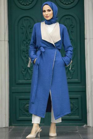 Neva Style - Casquette Hijab Bleu Indigo 41080IM - 1
