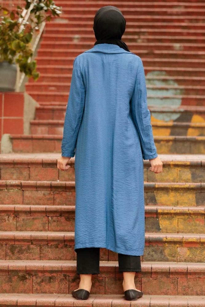 Neva Style - Casquette Hijab Bleu Indigo 41102IM - 2