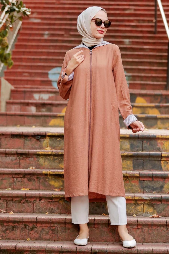 Neva Style - Casquette Hijab Camel 4104C - 2