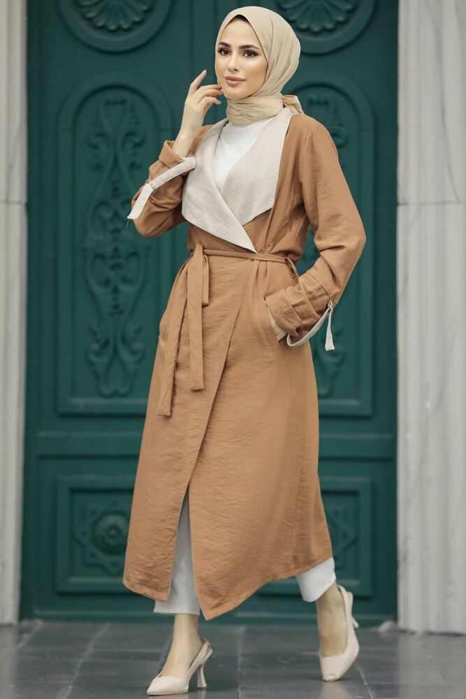 Neva Style - Casquette Hijab Camel 41080C - 1