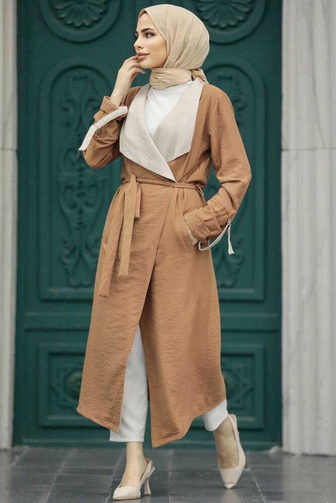 Neva Style - Casquette Hijab Camel 41080C - 2