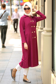 Neva Style - Casquette Hijab Fuchsia 52090F - Thumbnail