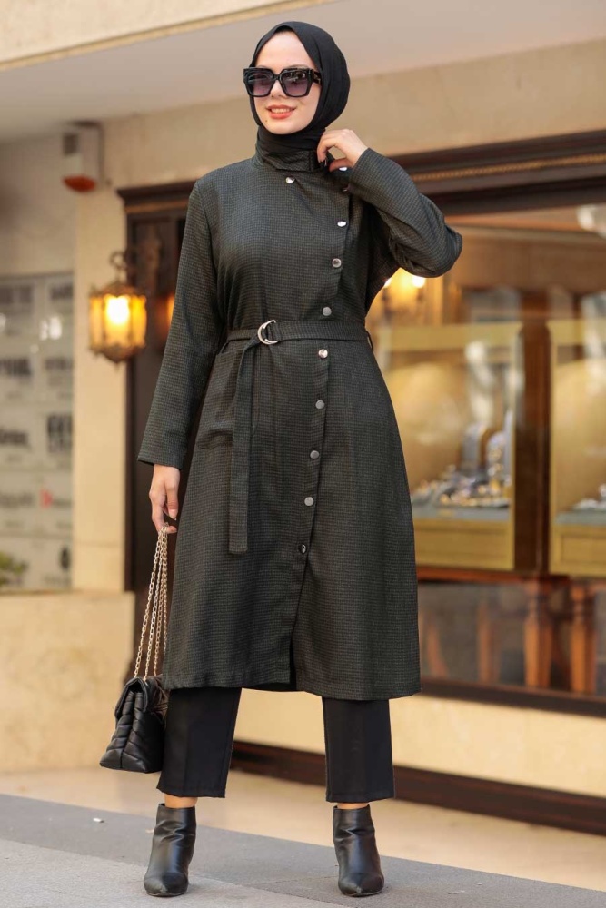 Neva Style - Casquette Hijab Kaki 5575HK - 1