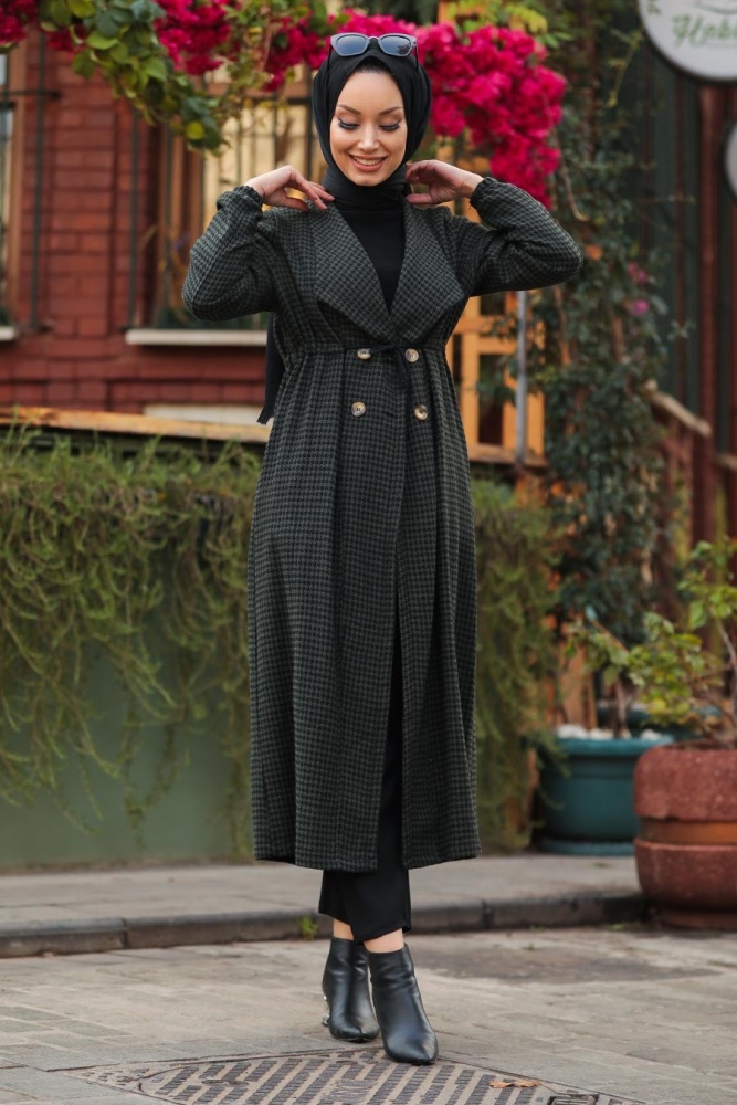 Neva Style - Casquette Hijab Kaki 5580HK - 2