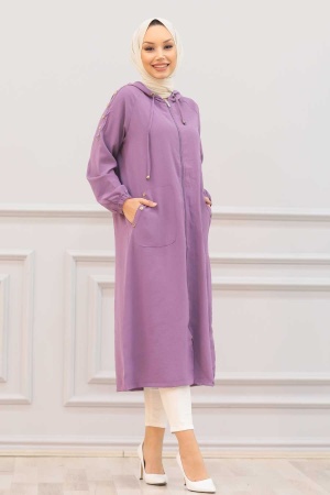 Neva Style - Casquette Hijab Lilas 14650LILA - 1