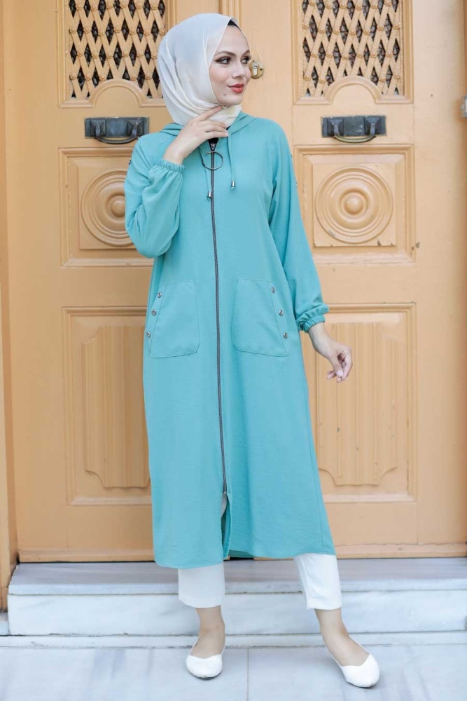 Neva Style -Casquette Hijab Menthe 511MINT - 1