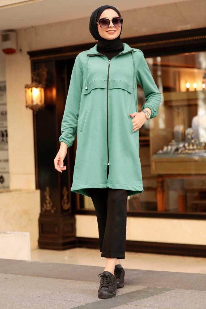 Neva Style - Casquette Hijab Menthe 7148MINT - 1