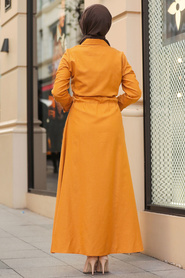 Neva Style - Casquette Hijab Moutarde 4288HR - Thumbnail