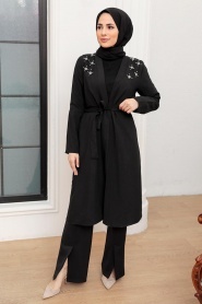 Neva Style - Casquette Hijab Noir 10860S - Thumbnail
