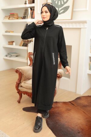 Neva Style - Casquette Hijab Noir 1902S - 1