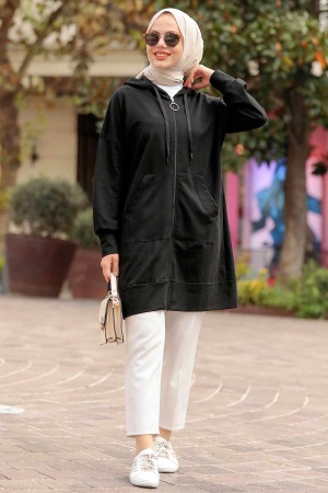 Neva Style - Casquette Hijab Noir 32450S - 1